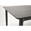 Стол обеденный HALMAR CHARLES серый мрамор/черный 180-260/90